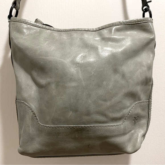 Frye Fern Green Leather Melissa Small Hobo - Picture 4 of 11
